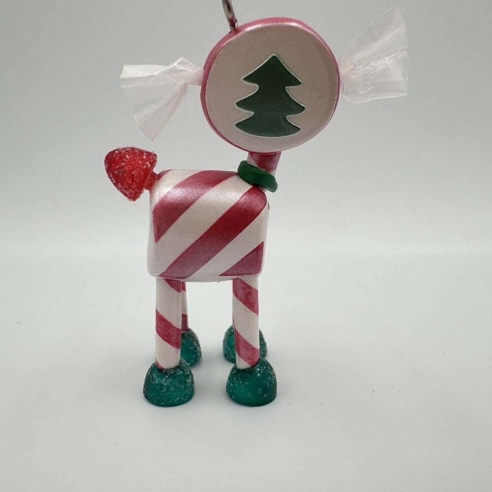 Hallmark Keepsake Peppermint Pup Christmas Ornament‎ 2007 Candy Dog Box - Picture 5 of 9